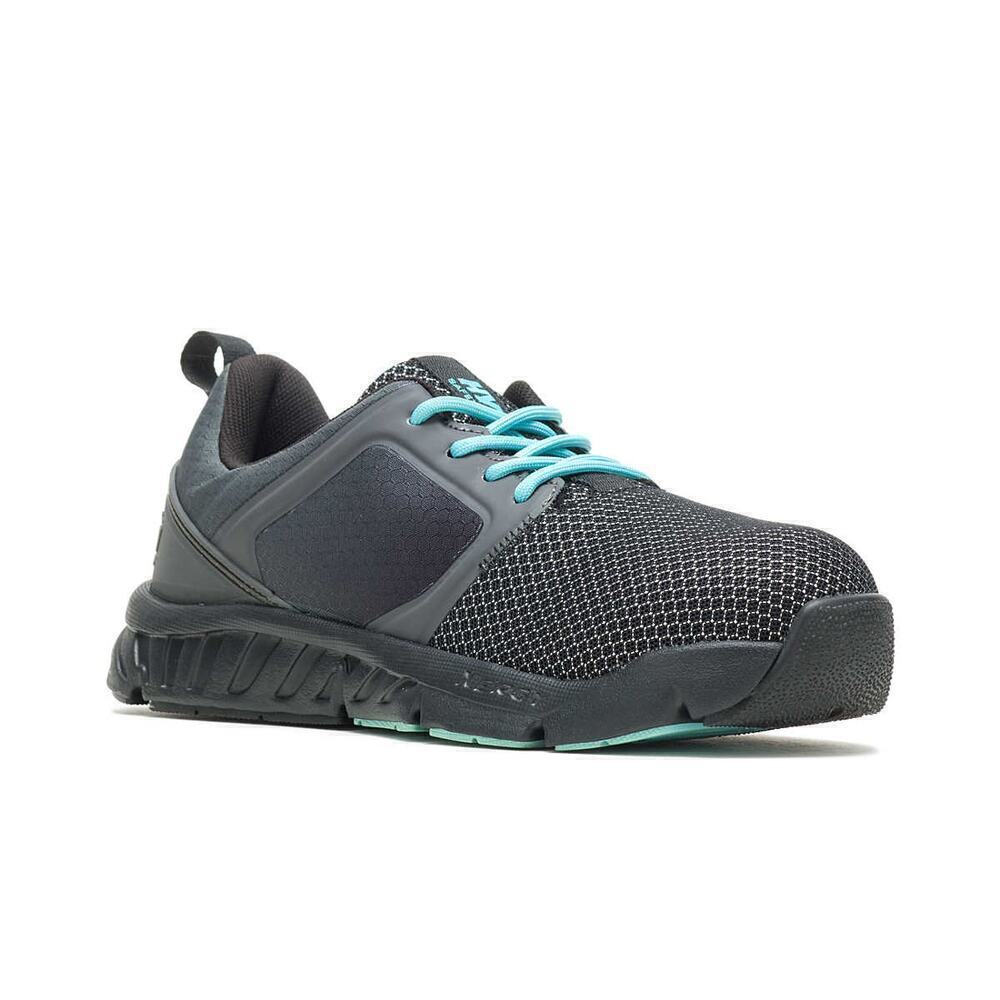 Hytest Size 6.5M Black Blue Alpha Xergy Nano Toe Athletic Sneakers Workwear